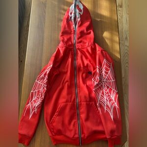 Red Spider Web Hoodie